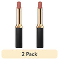 (2 pack) L'Oreal Paris Colour Riche Smudgeproof Intense Volume Matte Lipstick, 108 Le Nude Rebellious