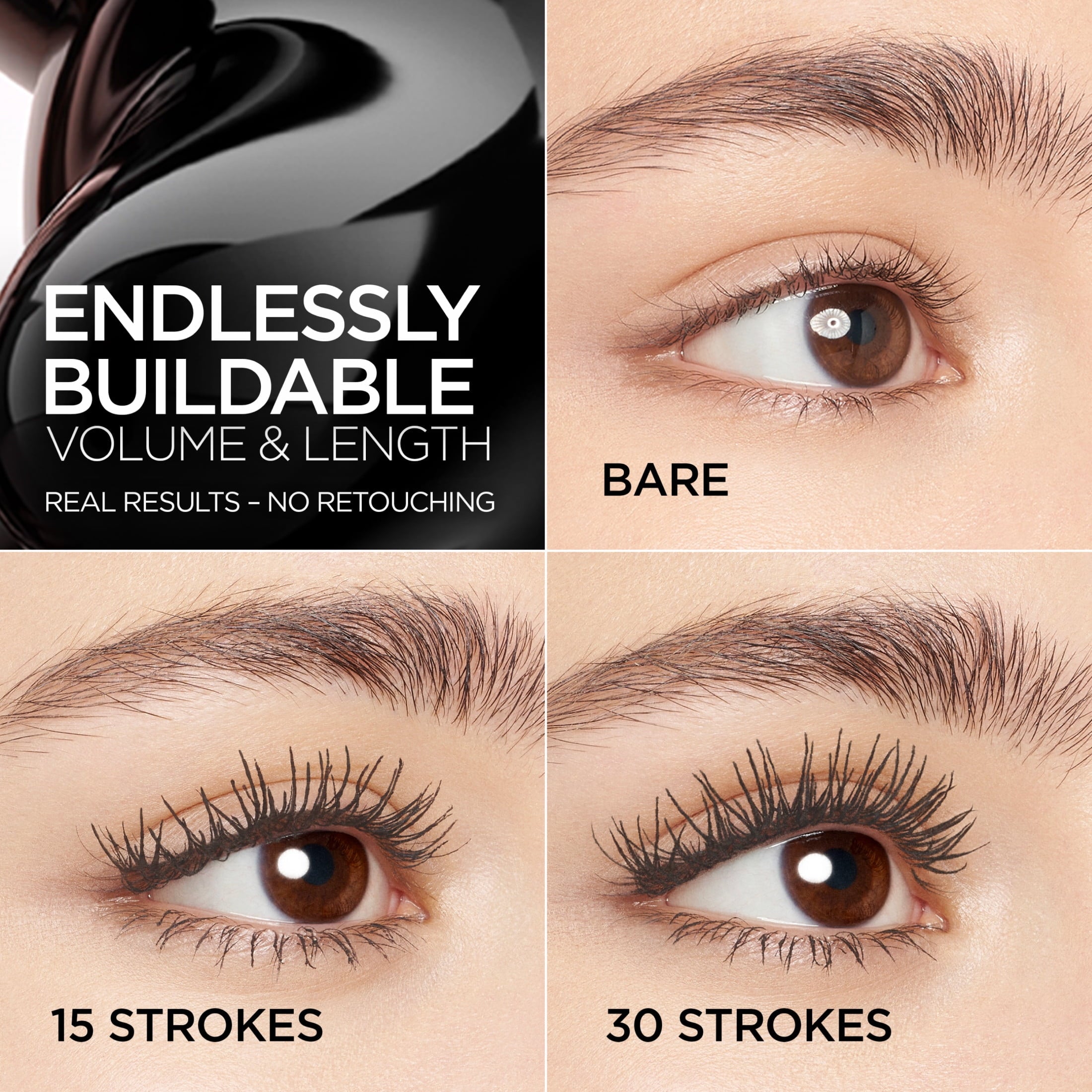 L'Oreal Paris Paradise Big Deal Mascara Washable, Blackest Black, 0.33 fl oz