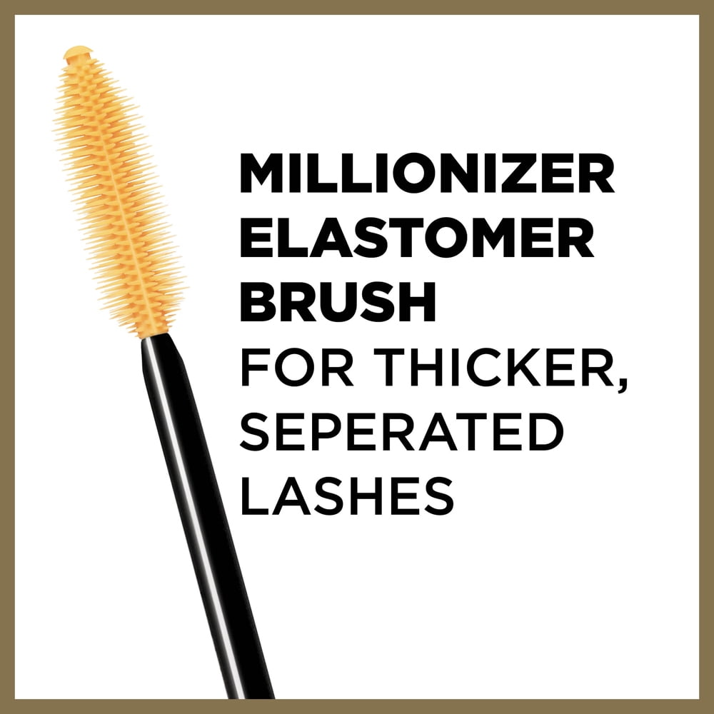 L'Oreal Paris Voluminous Million Lashes Mascara, Black Brown