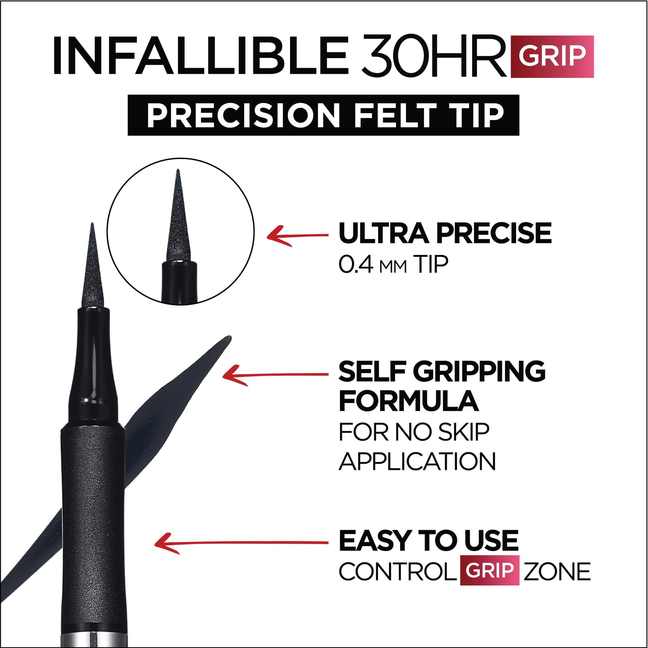 L'Oreal Paris Infallible Precision Felt Waterproof Eyeliner, Brown