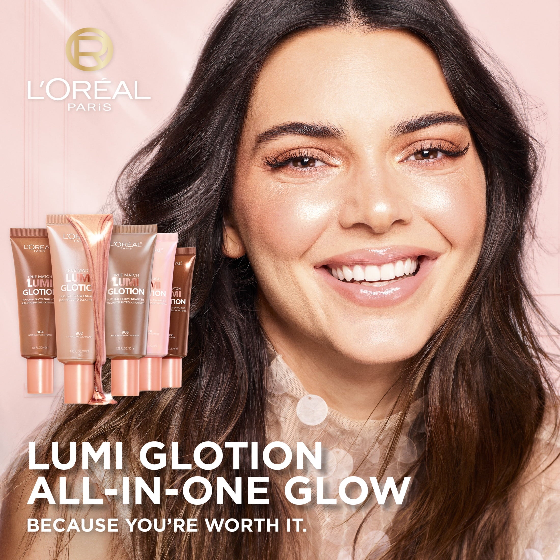 L'Oreal Paris Lumi Glotion Liquid Face and Body Natural Glow Enhancer, Hydrating, Fair, 1.35 fl oz