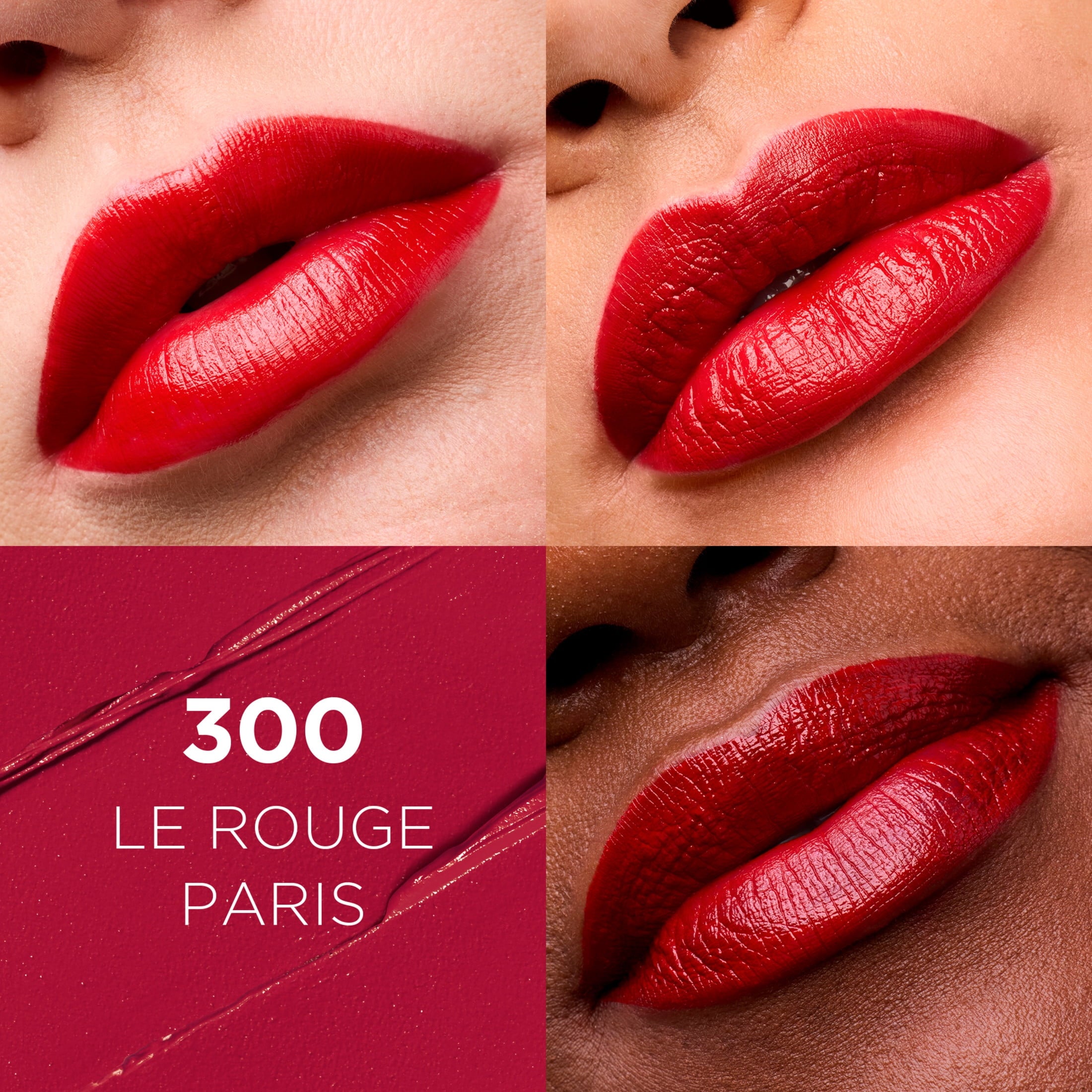 L'Oreal Paris Colour Riche Original Satin Lipstick for Moisturized Lips, 300 Le Rouge Paris