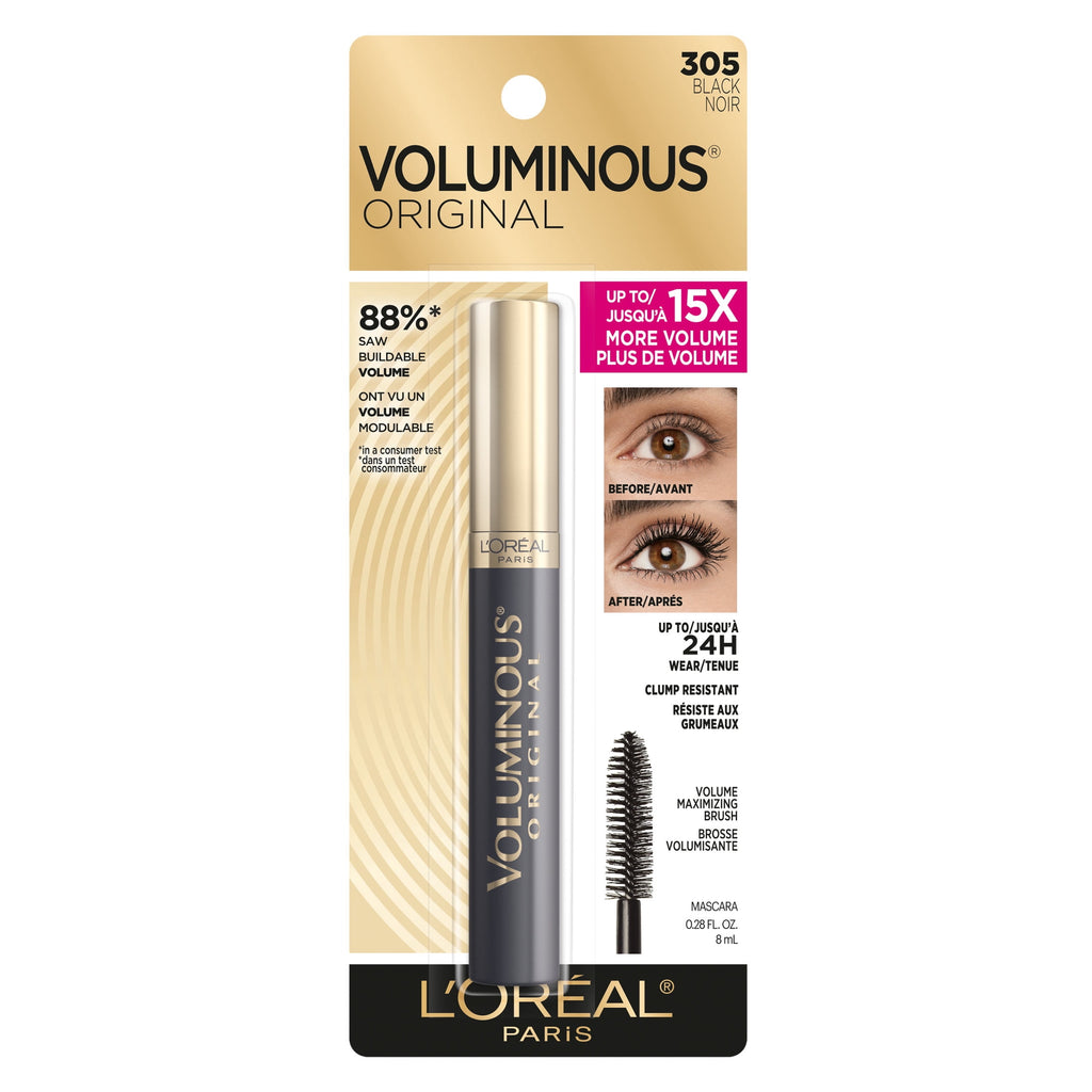 L'Oreal Paris Voluminous Original Washable Bold Eye Mascara, Black