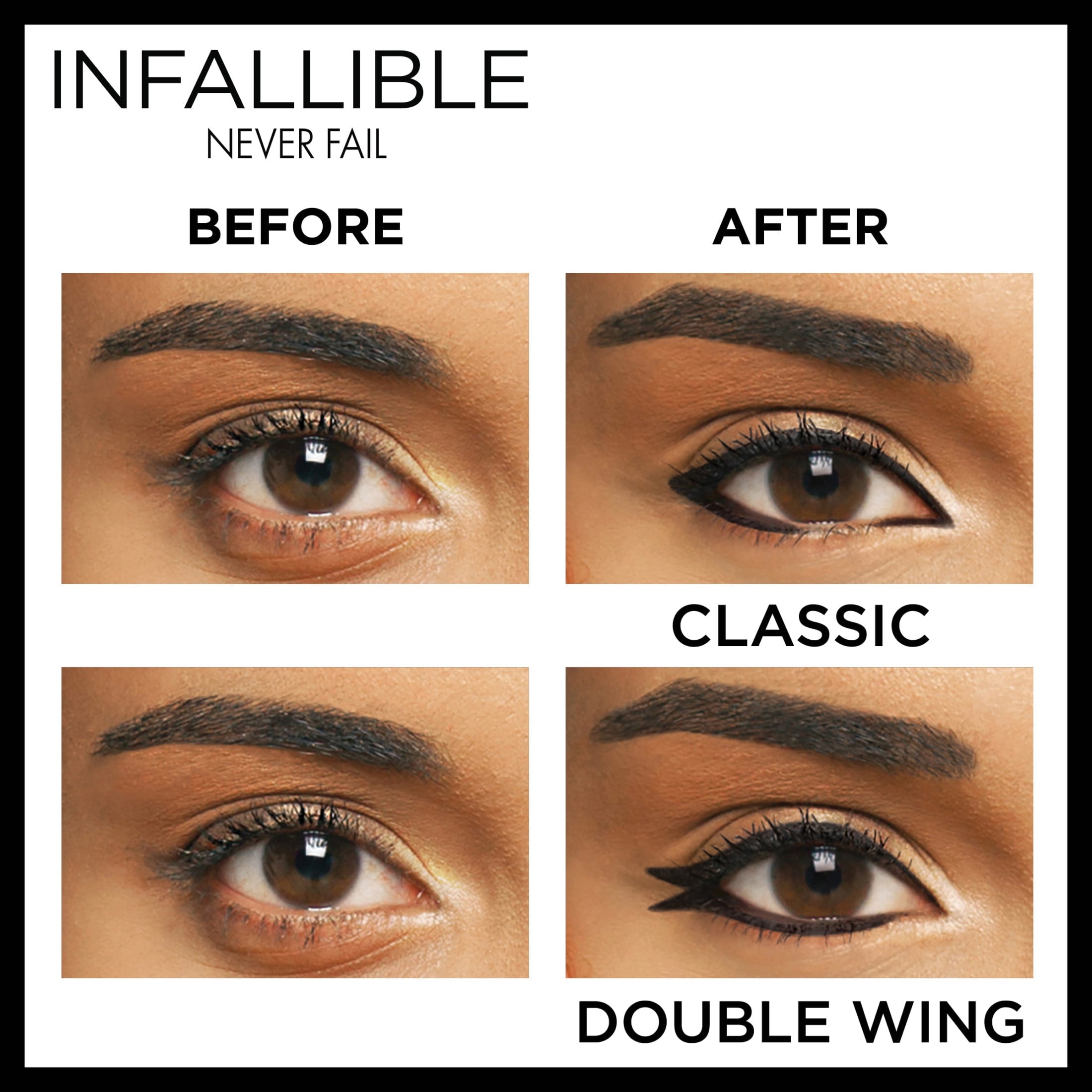 L'Oreal Paris Infallible Never Fail Pencil Eyeliner with Built in Sharpener, Brown
