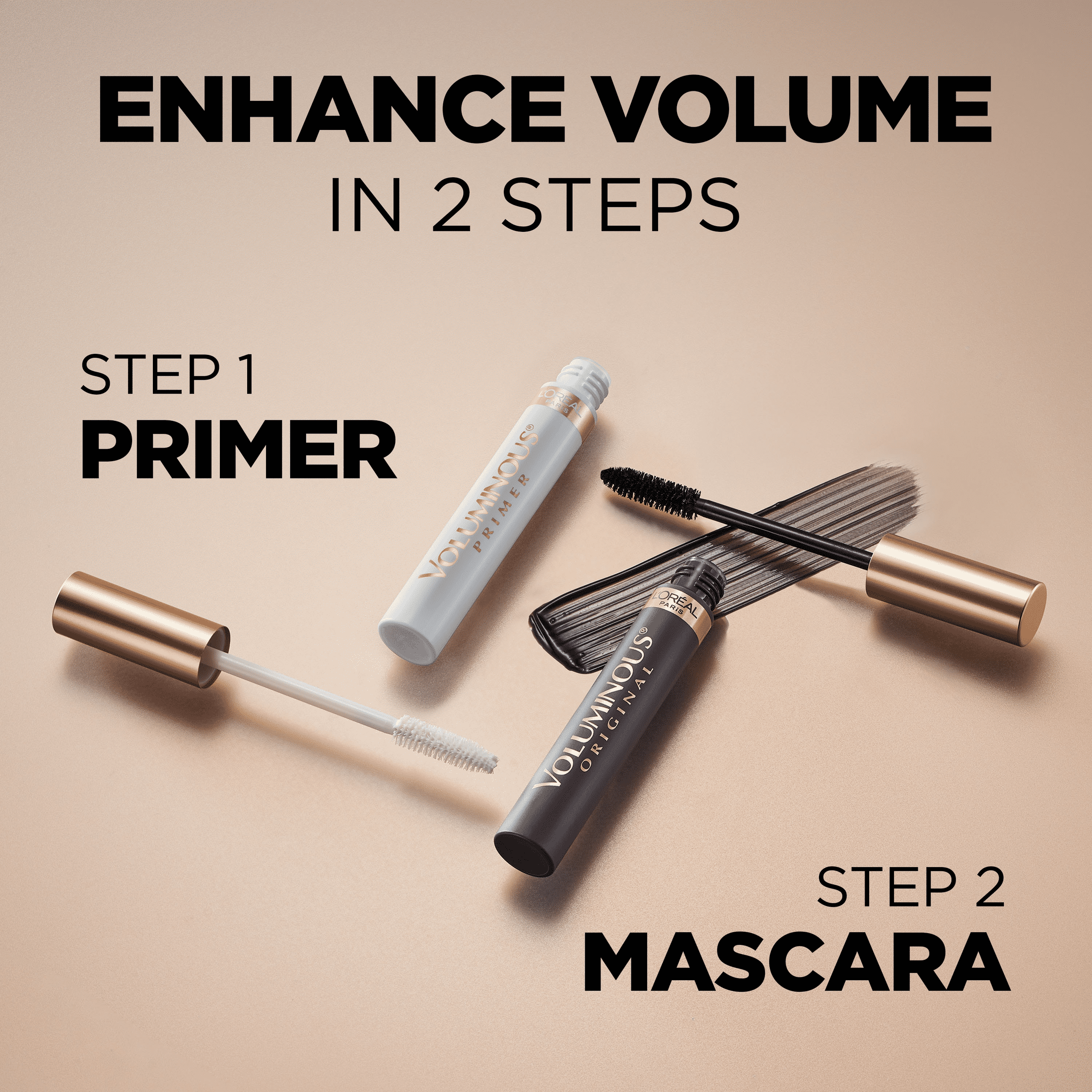 L'Oreal Paris Voluminous Original Washable Bold Eye Mascara, Carbon Black