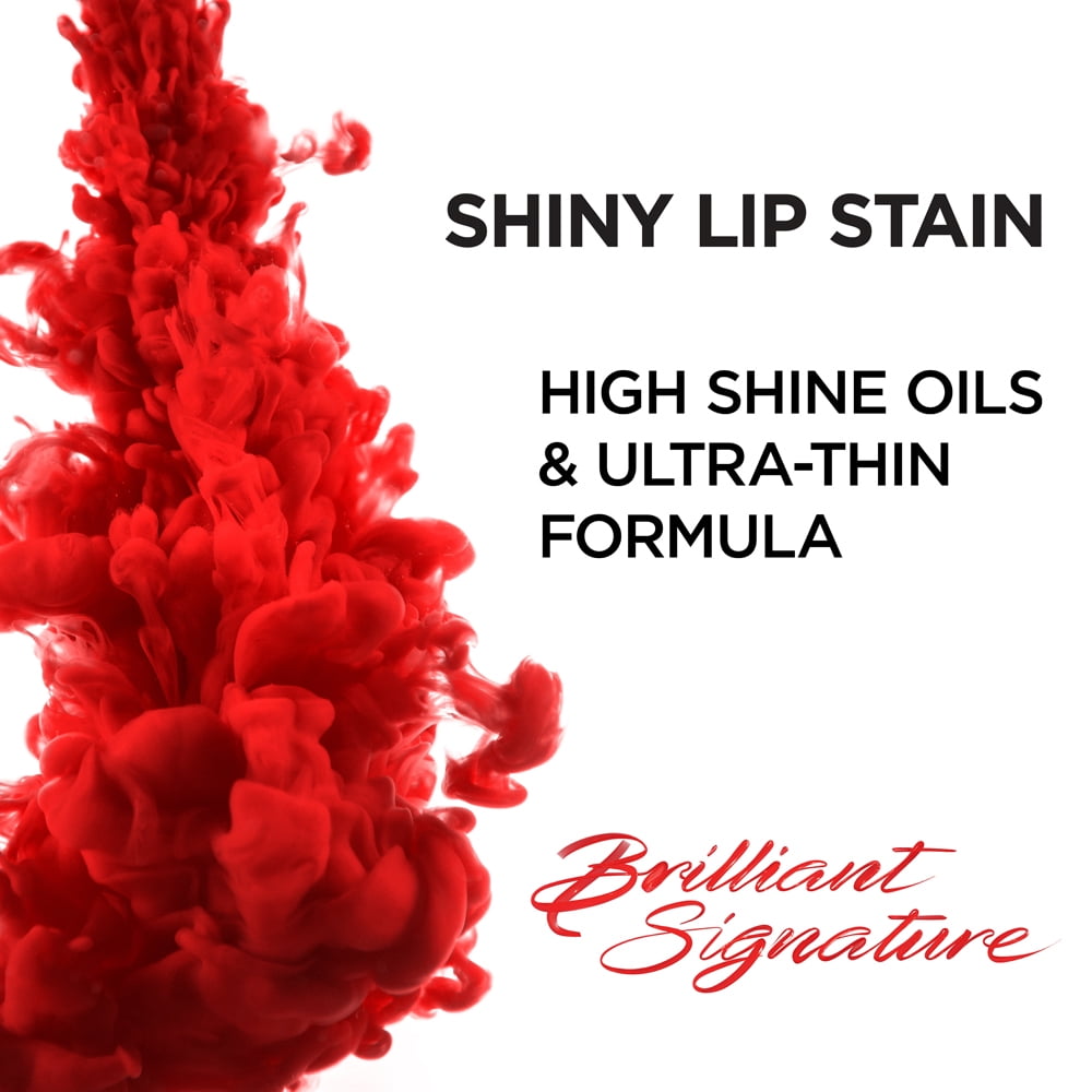 L'Oreal Paris Brilliant Signature Shiny Lip Stain Lipstick, Be Cheerful
