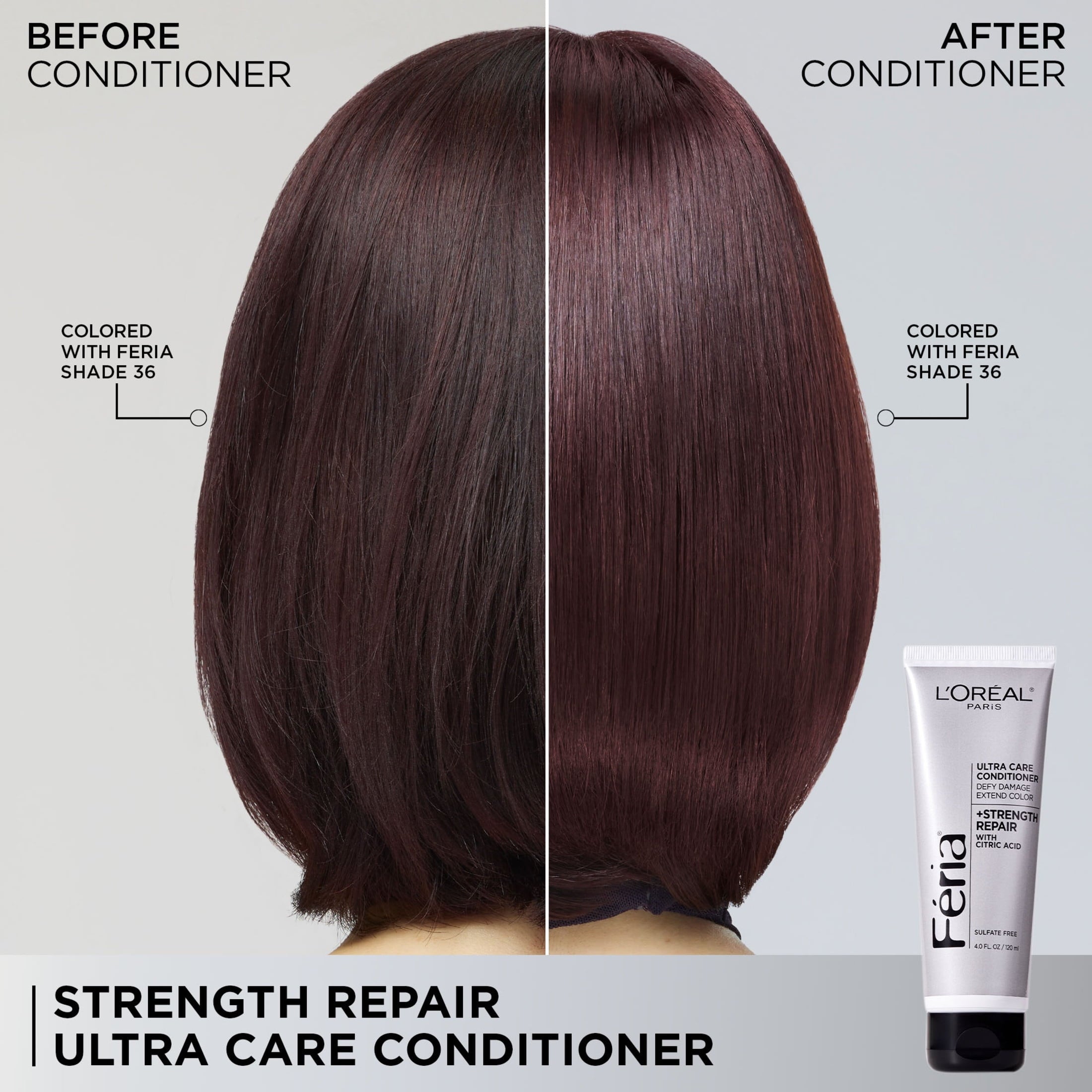 L'Oreal Paris Feria - Hair Color Strength Repair Ultra Care Conditioner, 4 fl oz