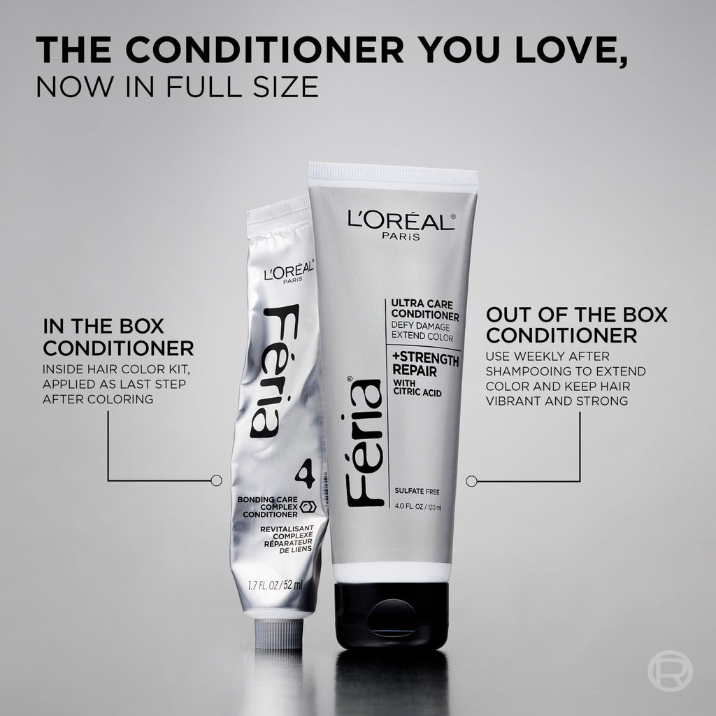 L'Oreal Paris Feria - Hair Color Strength Repair Ultra Care Conditioner, 4 fl oz