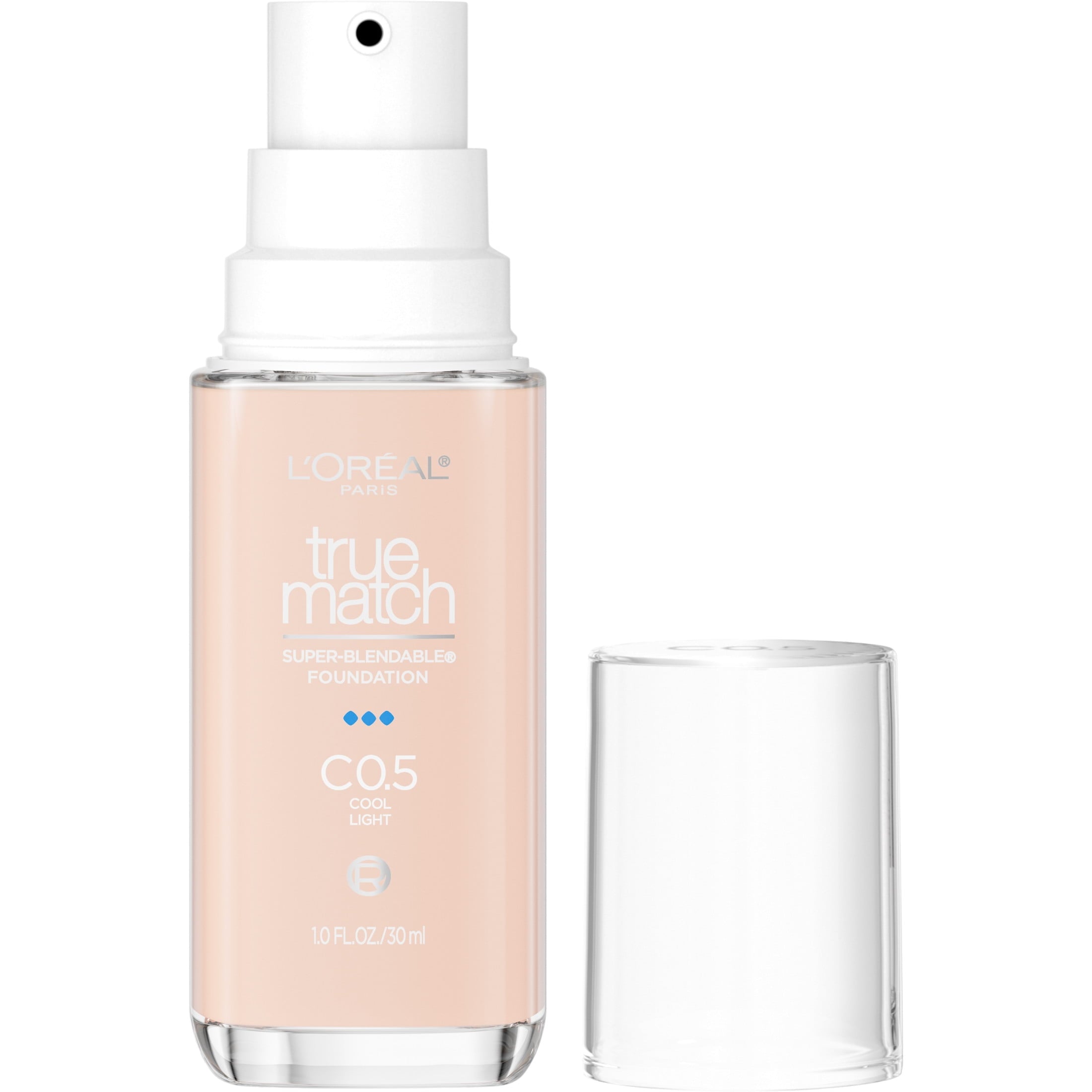 L'Oreal Paris True Match Cream Foundation Makeup, C0.5 Cool Light, 1 fl oz