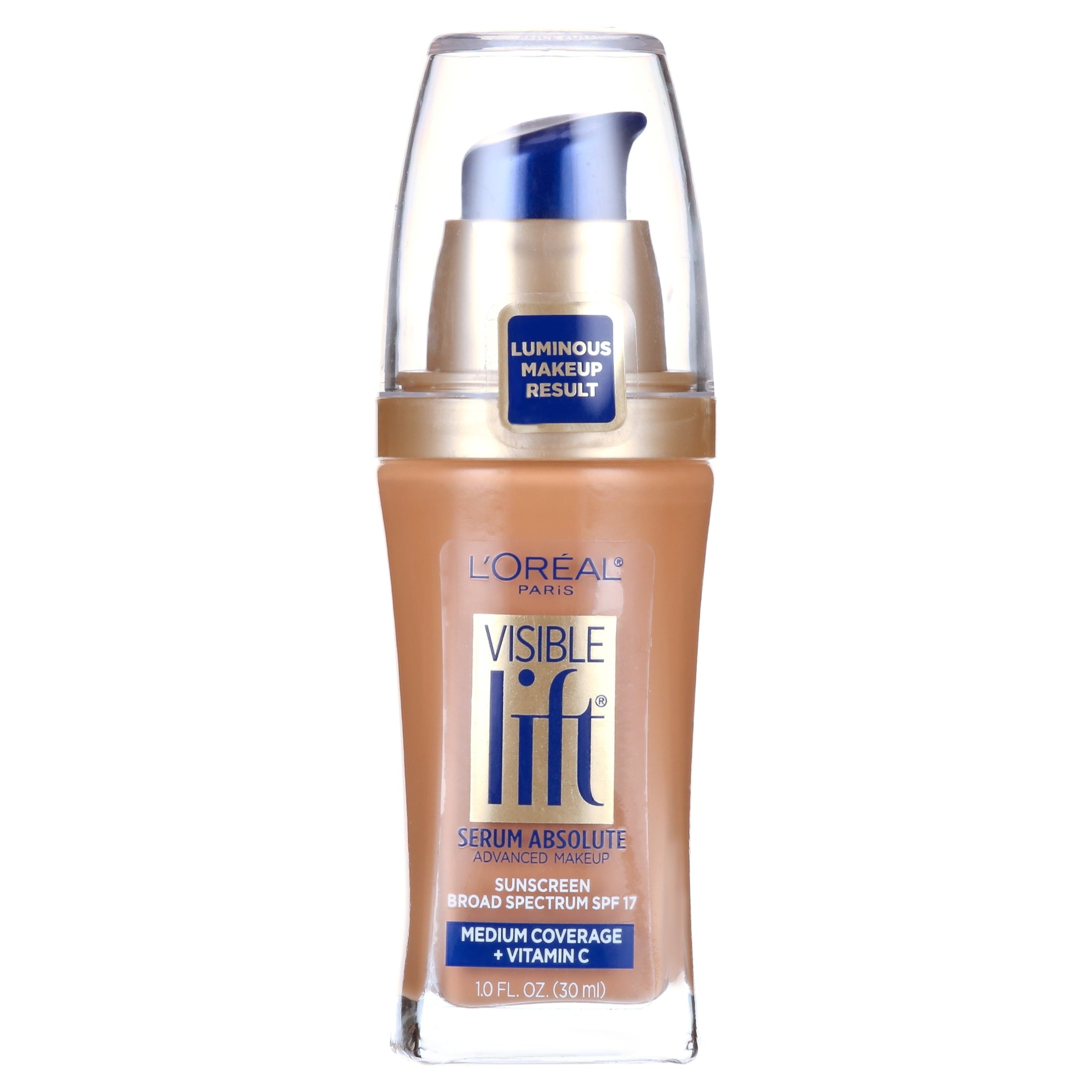 L'Oreal Paris Visible Lift Serum Liquid Foundation, SPF 17, 1 fl oz