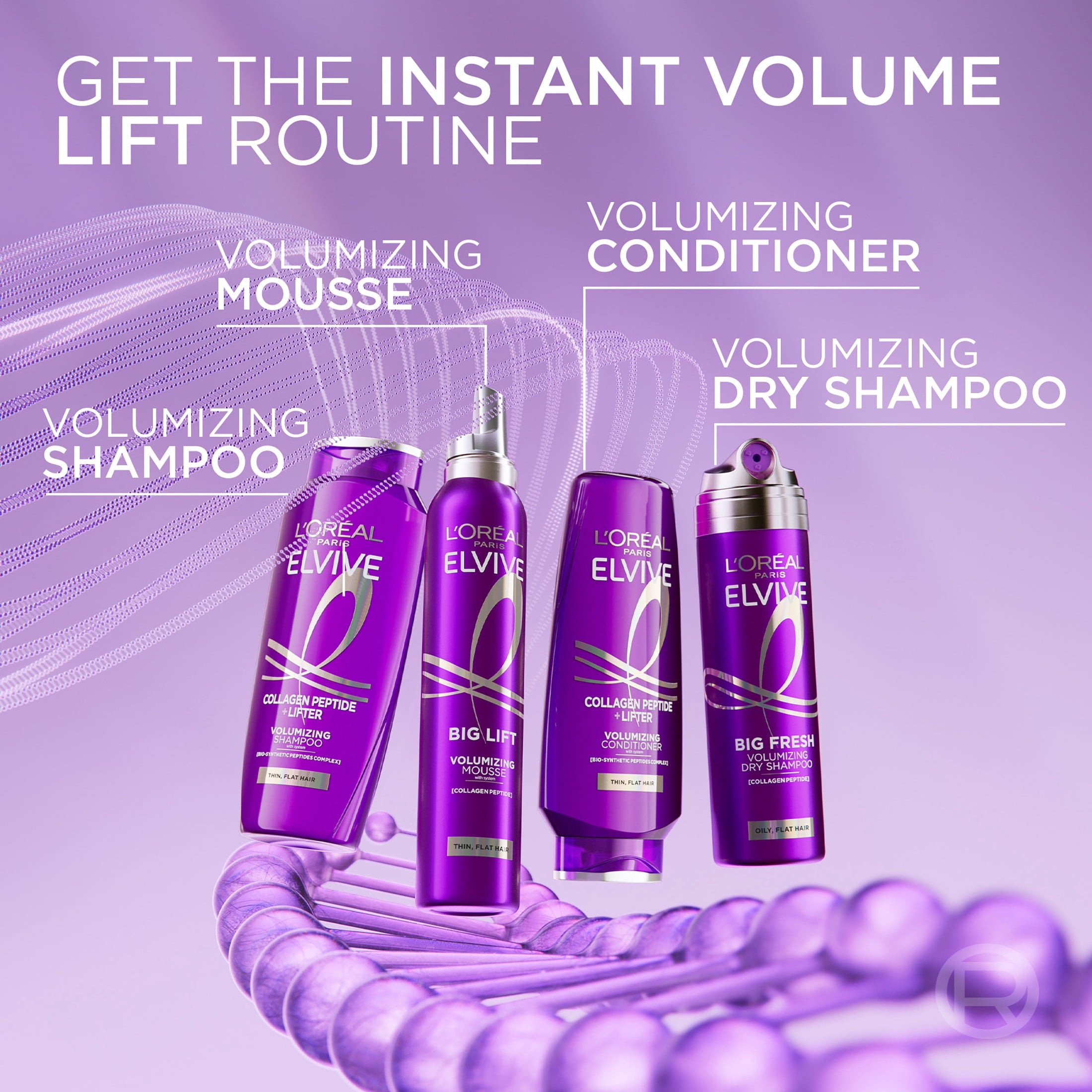 L'Oreal Paris Elvive Collagen Peptide Volumizing Hair Conditioner, 13.5 fl oz