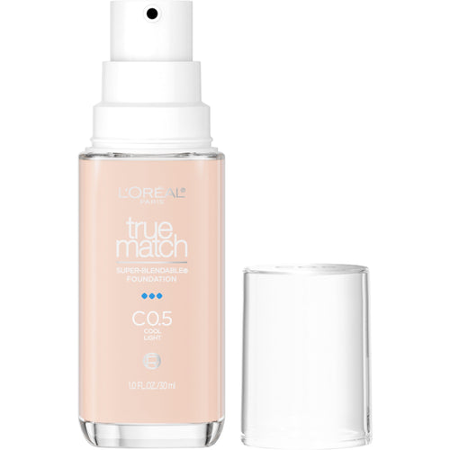(2 pack) L'Oreal Paris True Match Cream Foundation Makeup, C0.5 Cool Light, 1 fl oz