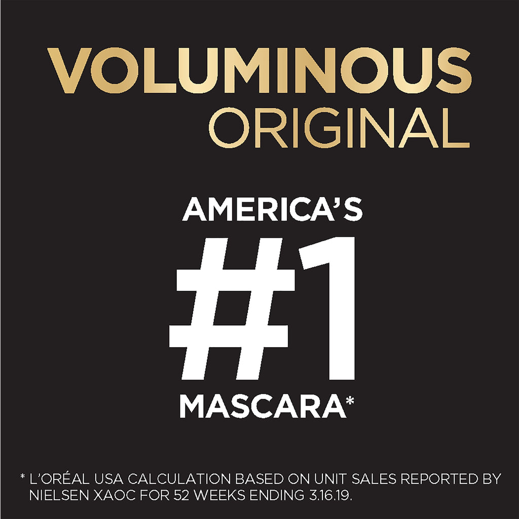 L'Oreal Paris Voluminous Original Waterproof Mascara, Carbon Black, 0.26 fl. oz.