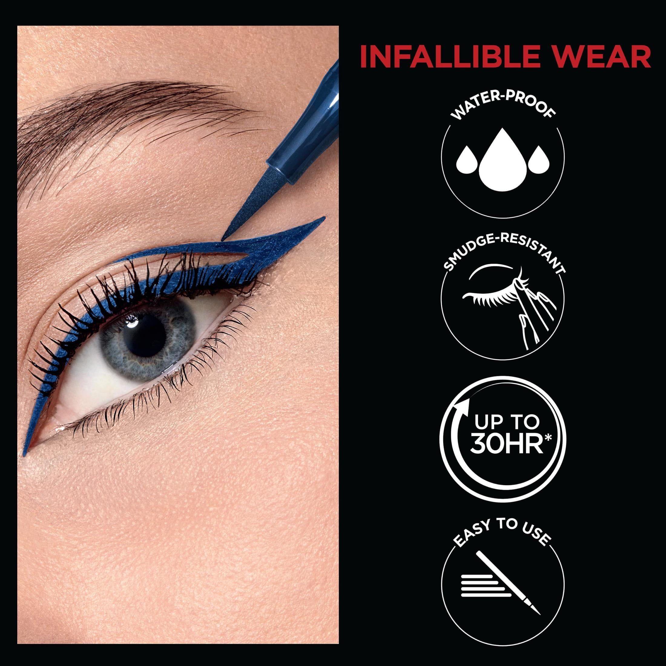 L'Oreal Paris Infallible Precision Felt Waterproof Liquid Eyeliner, 0.03 fl oz