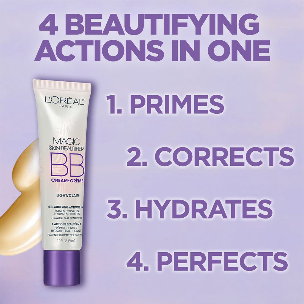 (2 pack) L'Oreal Paris Magic Skin Beautifier BB Cream, Anti-Fatigue, 1 fl oz