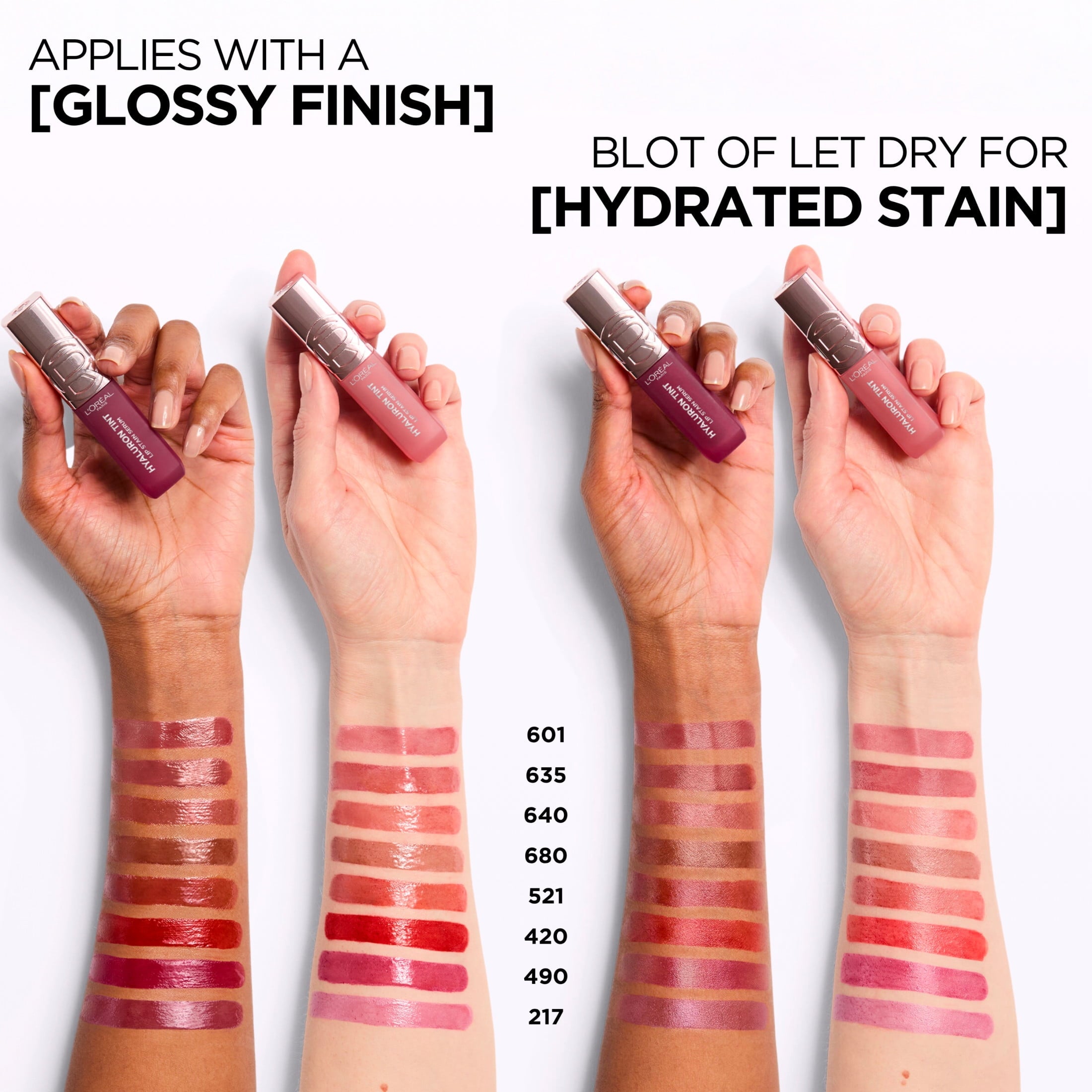 L’Oreal Paris Hyaluron Tint Lip Stain, 490 Berry Jolie, 0.16 fl oz