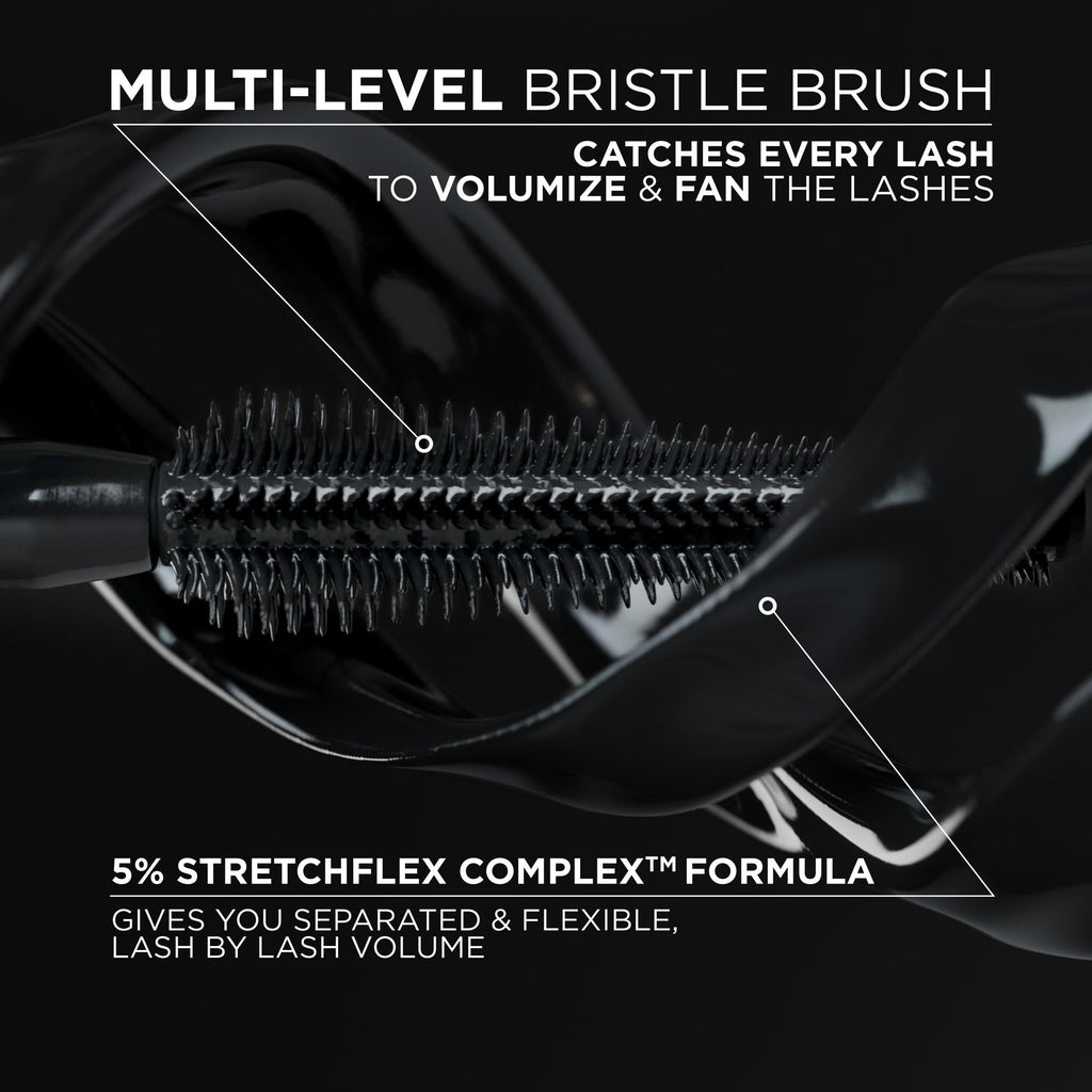 L'Oreal Paris Voluminous Panorama Smudge Resistant Mascara, Black, 0.33 fl oz