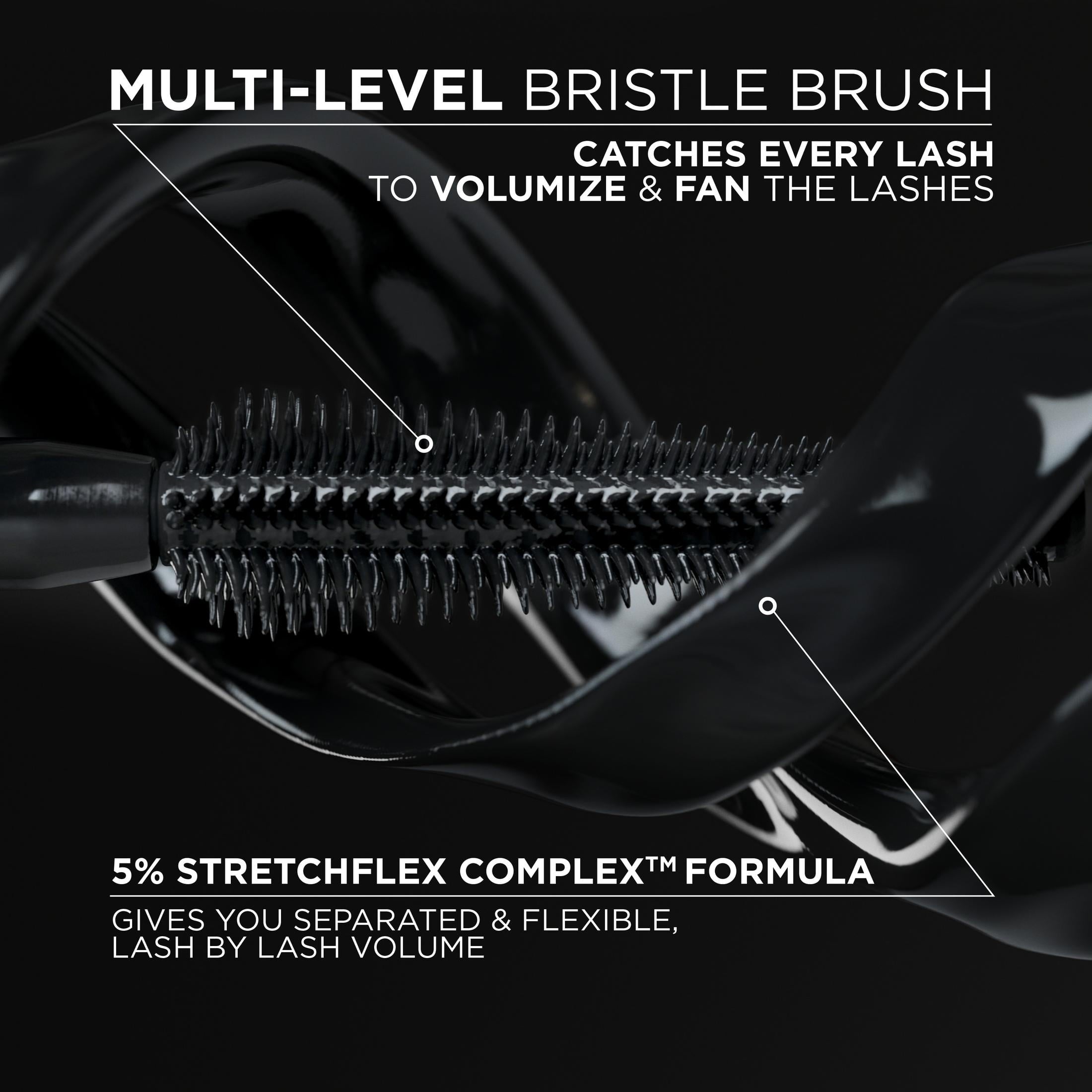 L'Oreal Paris Voluminous Panorama Smudge Resistant Mascara, Black, 0.33 fl oz